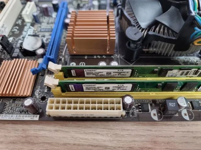 Kit Intel placa mãe Asus P5KPL-AM SE + Core 2 Duo E7500 2.93ghz + 4gb DDR2 667mhz serial - Foto 3