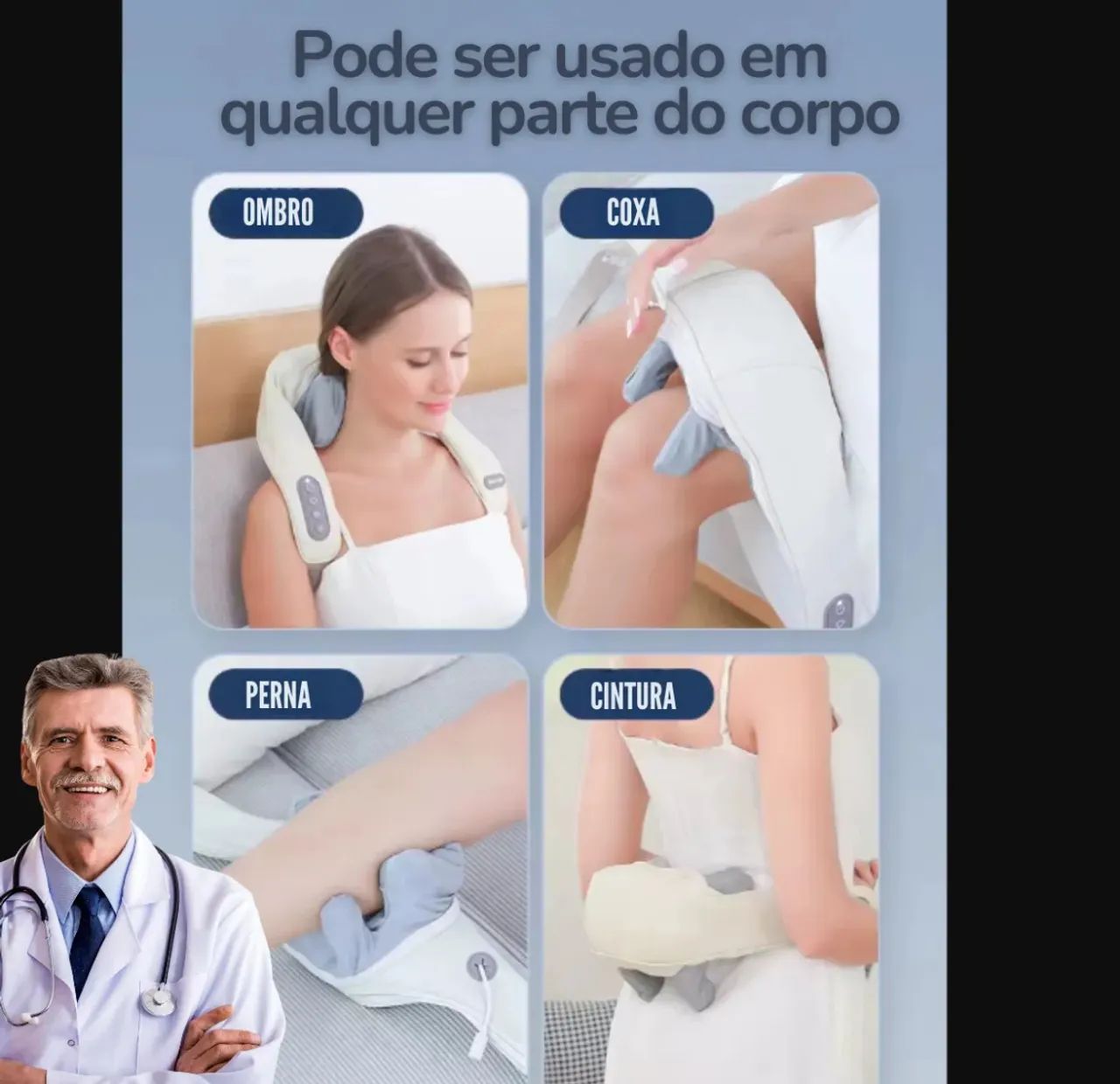 Massageador de Pescoço Elétrico - Alívio Instantâneo! - Foto 4