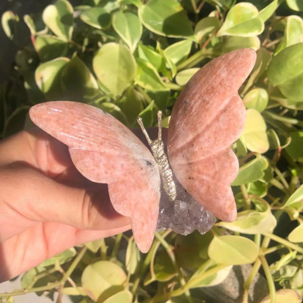 Escultura de Borboleta em Cristal - Decoração de Jardim - Foto 2