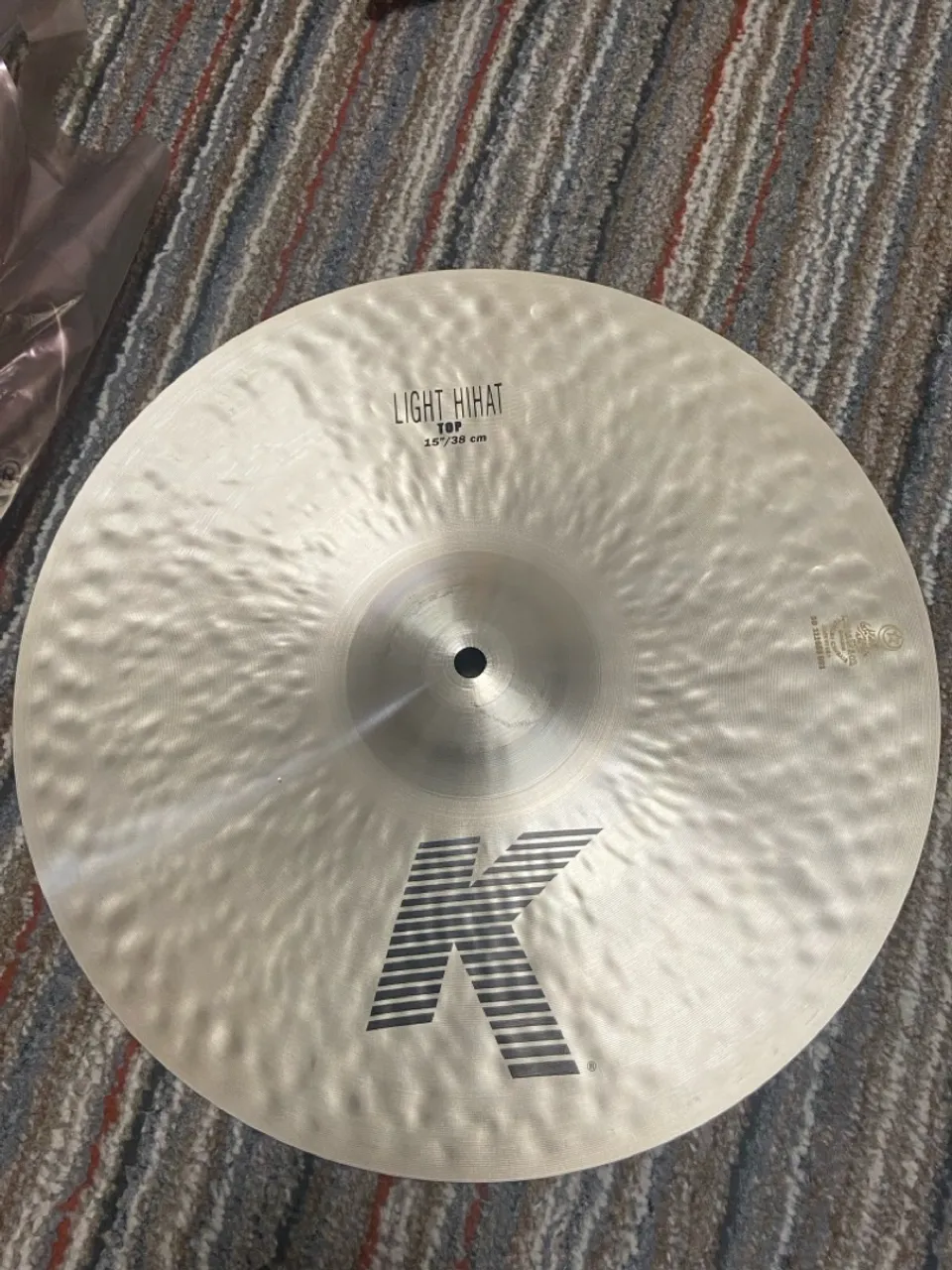 Prato HiHat Chimbal K Light 15 Zildjian NOVO