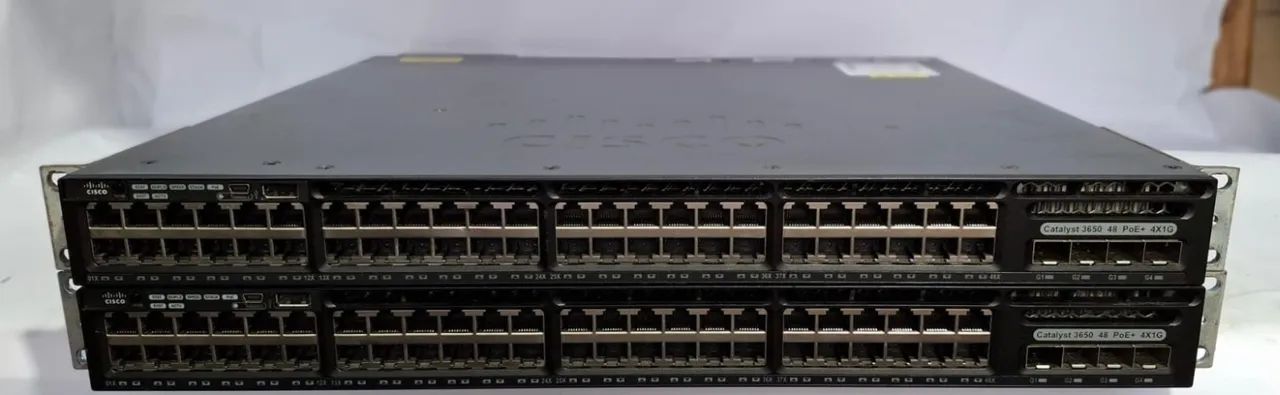 Switch Cisco Catalyst 3650 48Portas Gigabit PoE+ 4x1G  - Foto 3