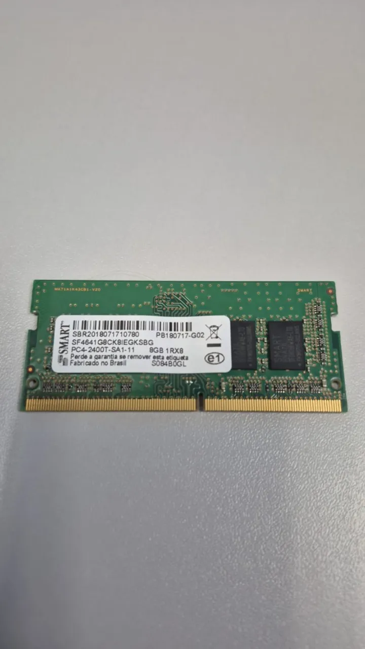 Memoria Smart Ddr4 8gb Notebook Pc4-2400t 1rx8