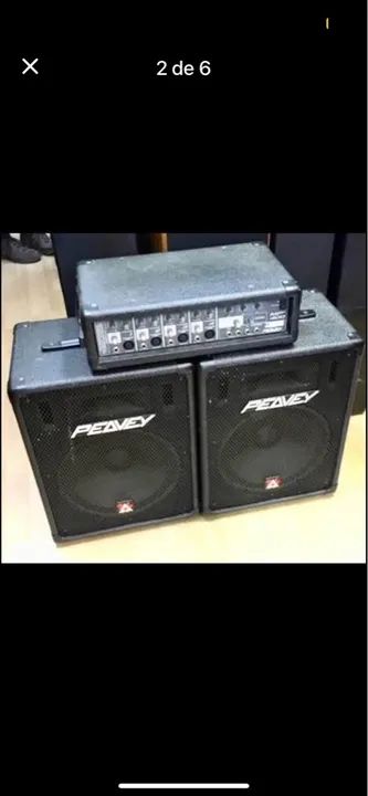 Caixas de Som Peavey + cabeçote 