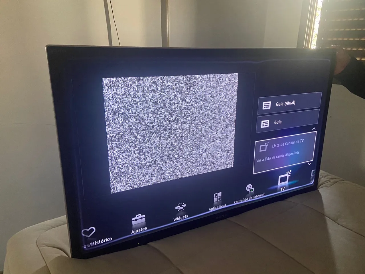 TV Sony com defeito na imagem