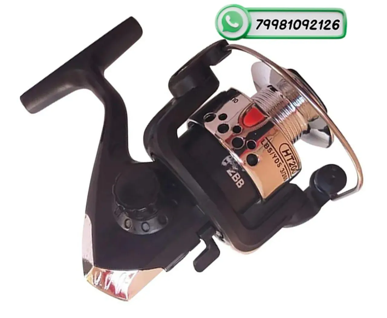 Molinete vara de Pesca HT200 - 3+1 Rolamentos, novo