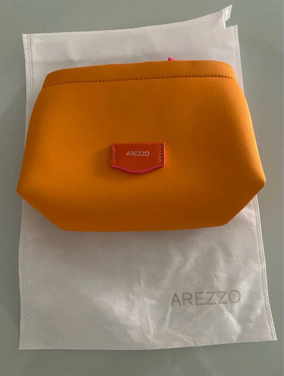 Necessaire Arezzo Laranja Original nova 