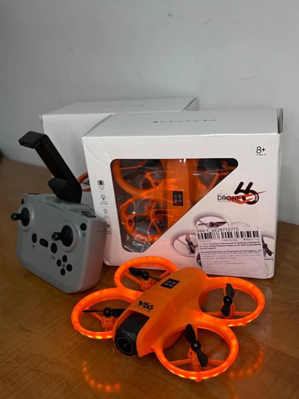 Mini Drone V66 6K Dobrável com Câmera - Portátil, Fácil de Usar e Perfeito para Presente!