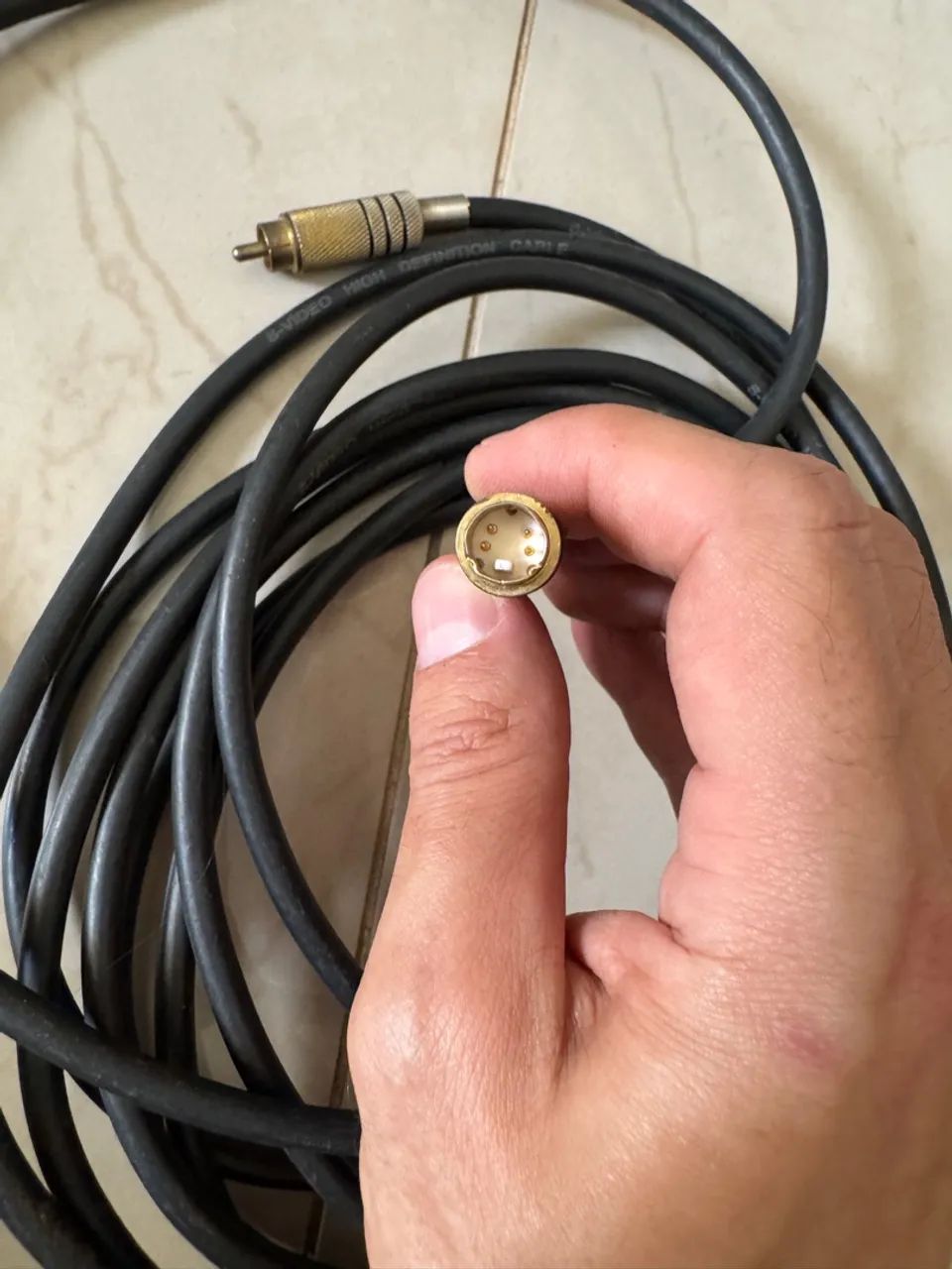 Cabo super video svideo / RCA ponteira de ouro 5mts - Foto 2
