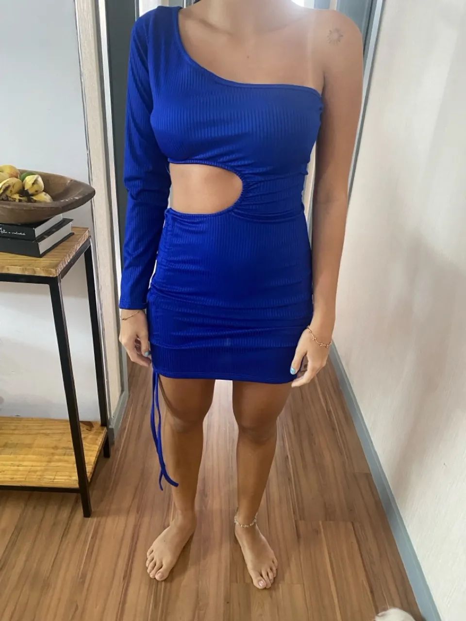 Vestido Azul com Detalhes - Foto 2