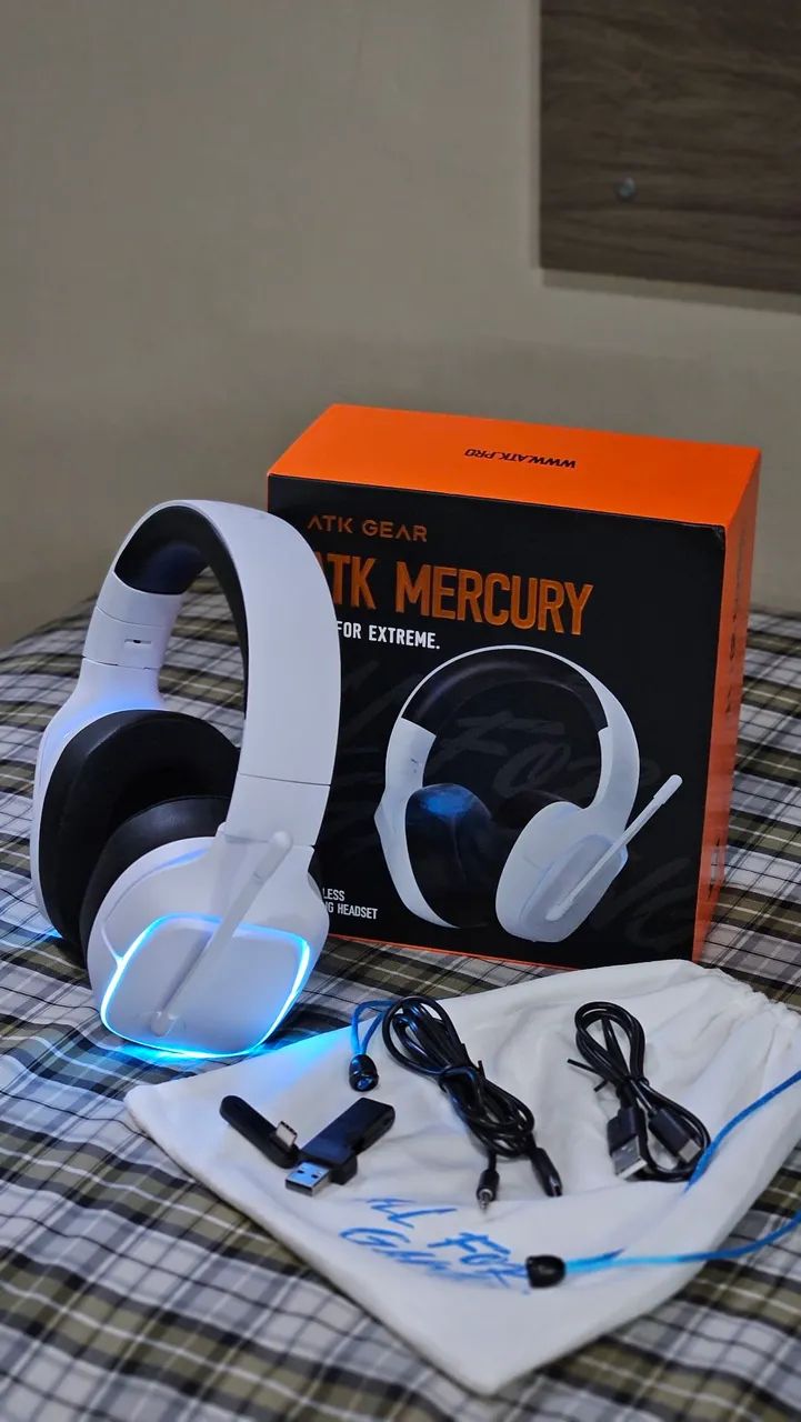 Headset Atk Mercury M1 Wireless tri-mode som 7.1 - Foto 2