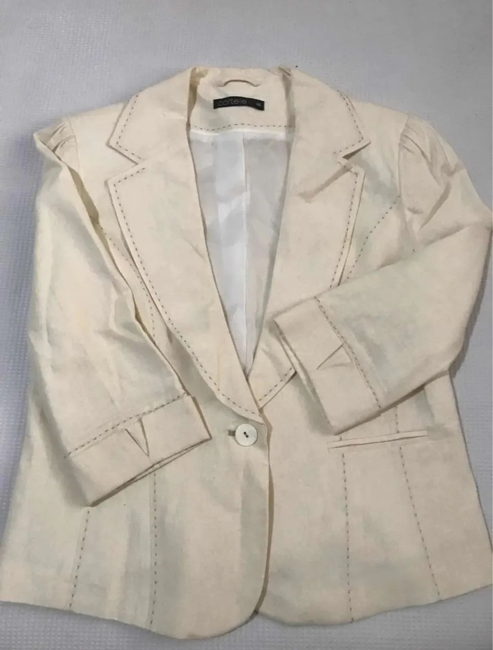 Blazer Bege Feminino Cortelle