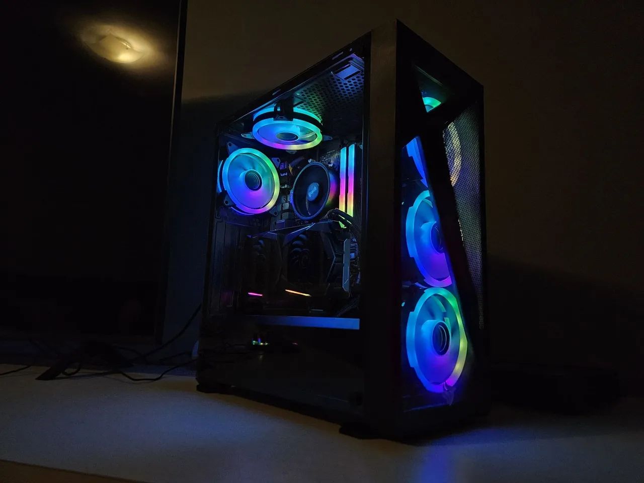 PC Gamer Ryzen 5 5500 GTX 1660 Super memória 16gb SSD opcional teclado mouse e monitor - Foto 4