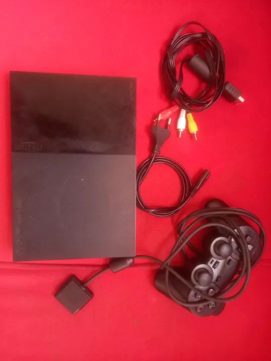 Playstation 2 Completo - Console + Controle + Cabos