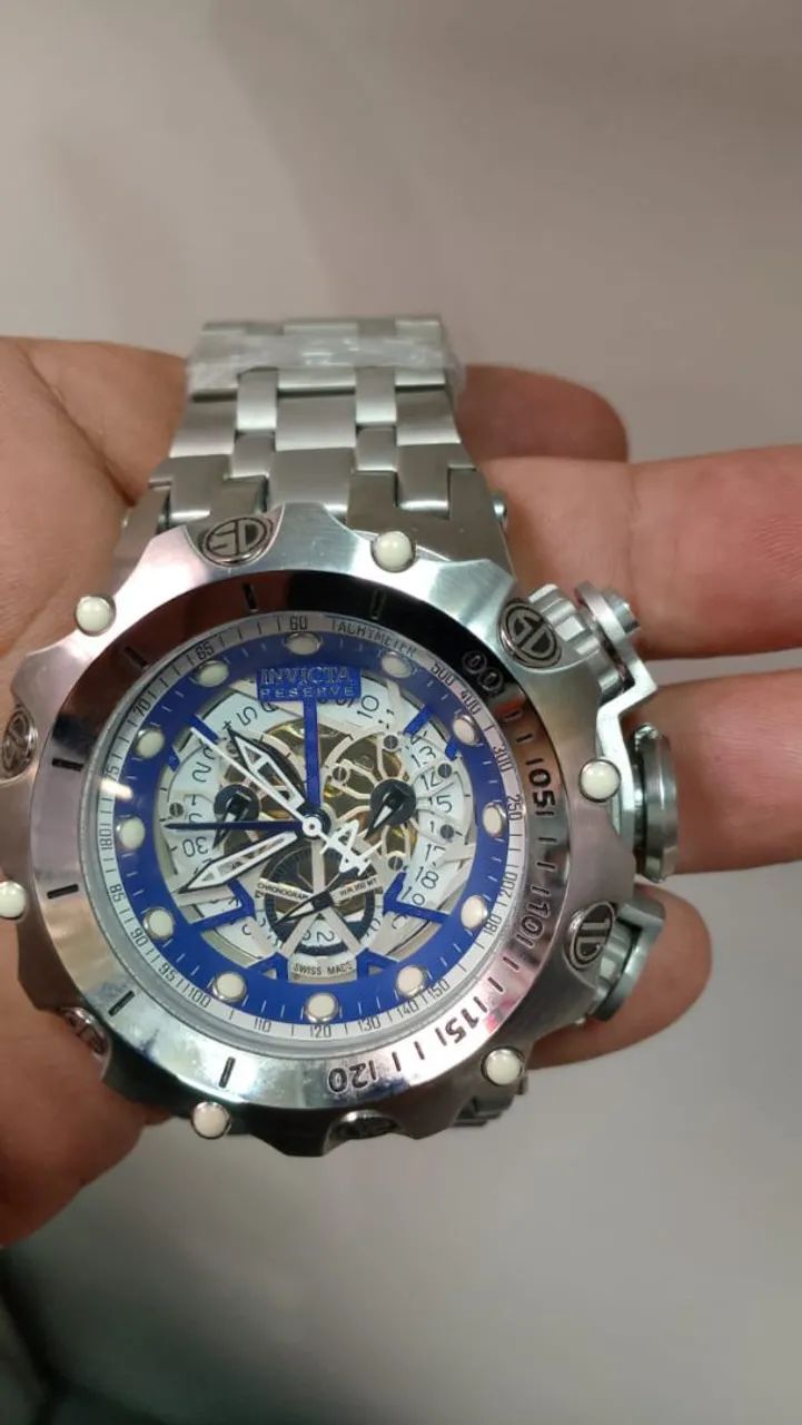 Invicta Venom Hubrid Banhado a ouro 18k Todo funcional  - Foto 5