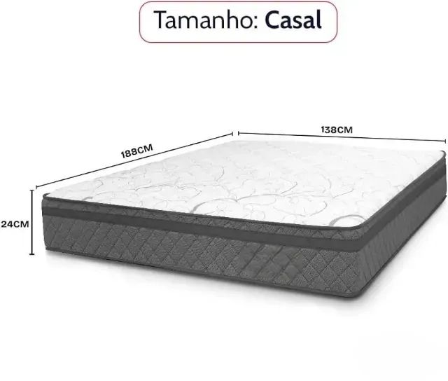 Colchão D28 casal 138x188x24 - Foto 2