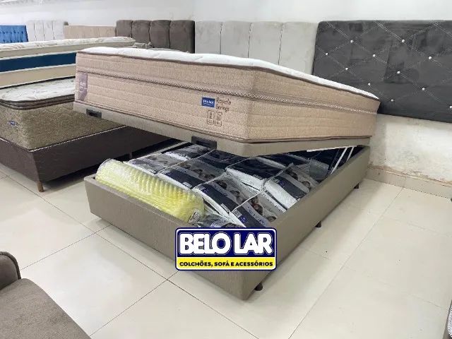 Base Para Cama + Colchão Casal Molas Ensacadas - Foto 4