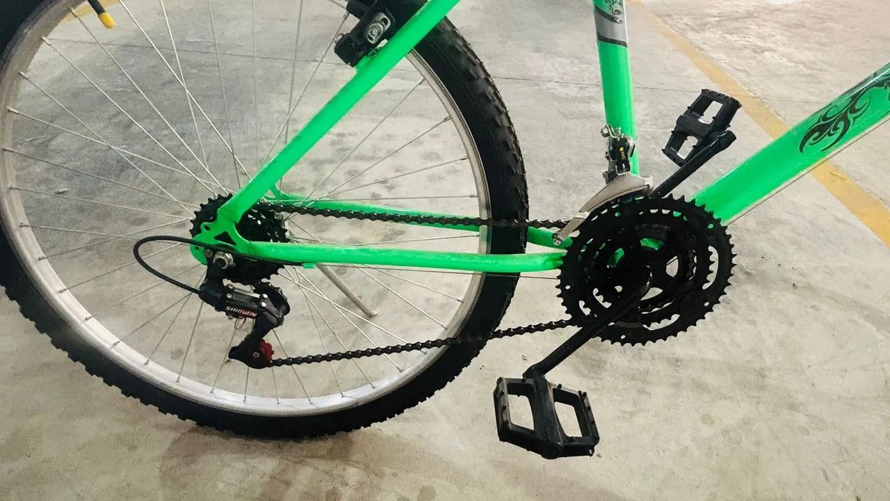 Bicicleta verde dnz  - Foto 4