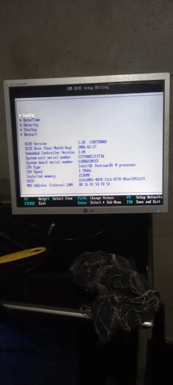 Monitor LG 17 polegadas quadrado....