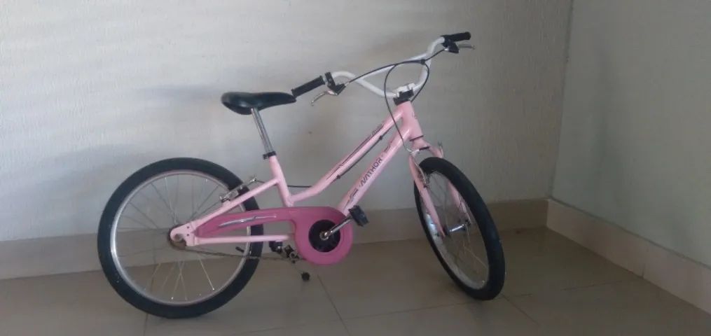 Bicicleta Nathor, aro 20, cor de rosa, em bom estado de conservação. - Foto 3