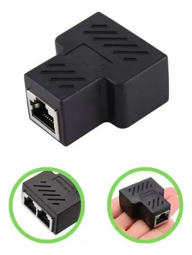 Adaptador Duplicador P/ Cabo De Rede Entradas Rj45 Fêmea 1x2 MU29 - Foto 2