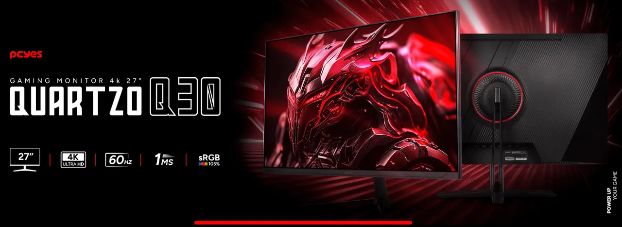 Vendo 2 Monitores PCYES Quartzo Q30 - 27" 4K - R$650,00 cada