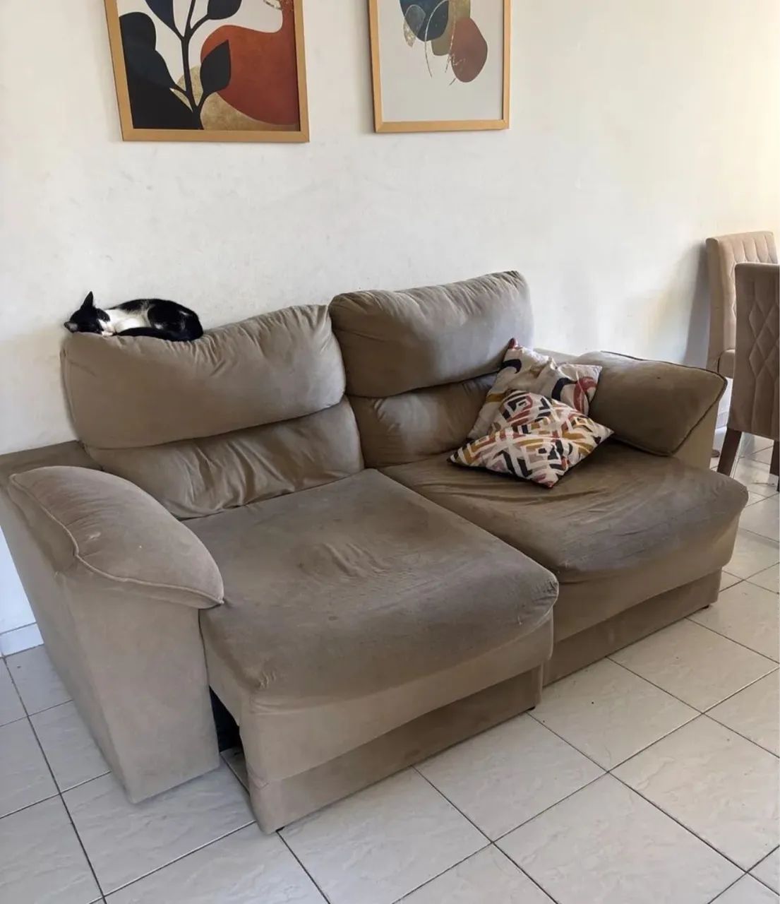 Vendo sofá 2 lugares Retratil usado - Foto 3