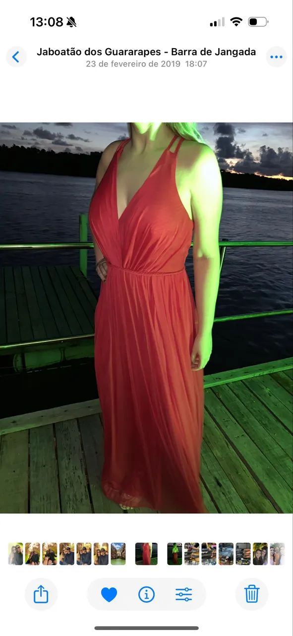 Vestido longo. Atemporal. Veste 38/40. - Foto 2