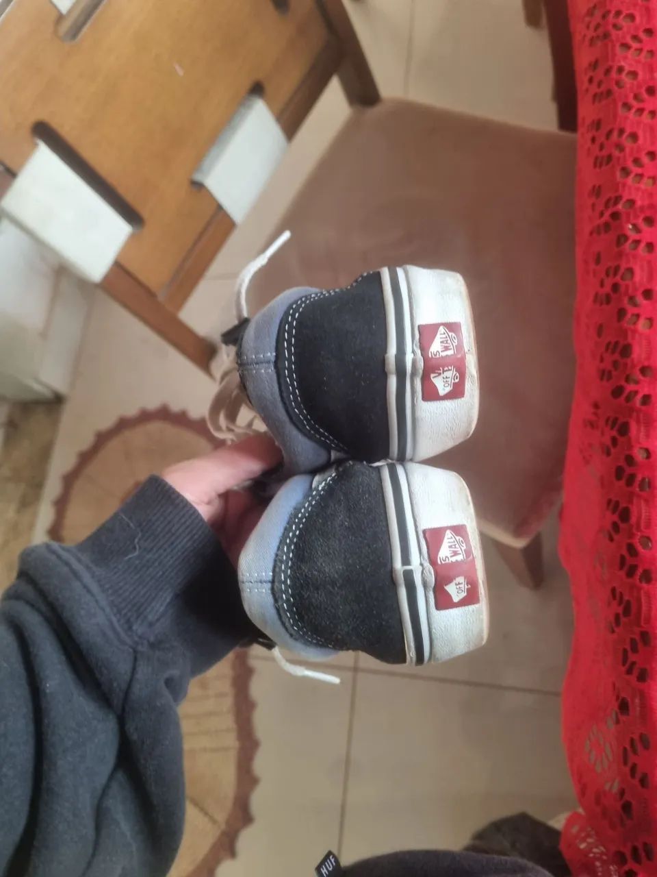 Tênis Vans Azul e Preto - Foto 3