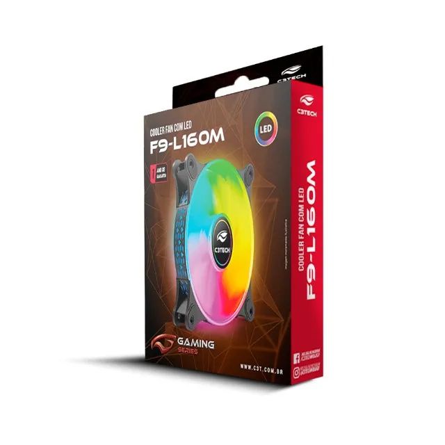 COOLER FAN F9-L160BK MULTICOLOR 120MM C3T - Foto 3