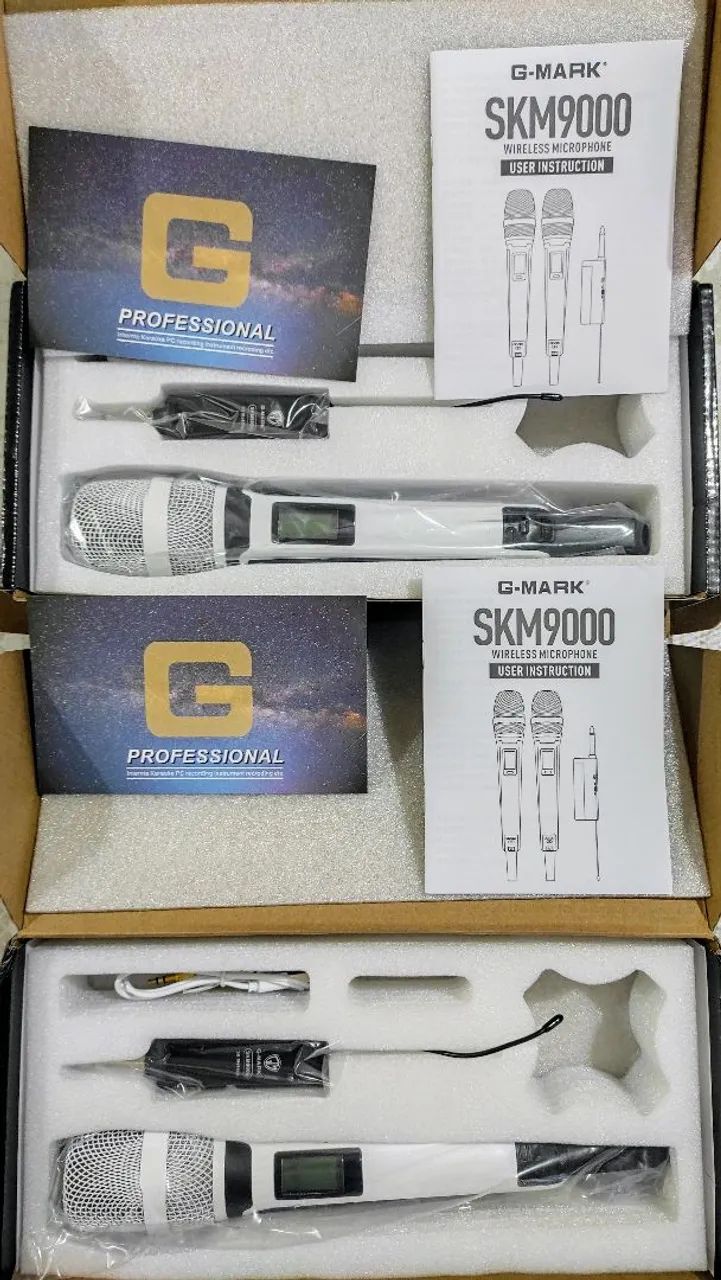 Microfone Sem Fio G-MARK SKM9000 - Profissional