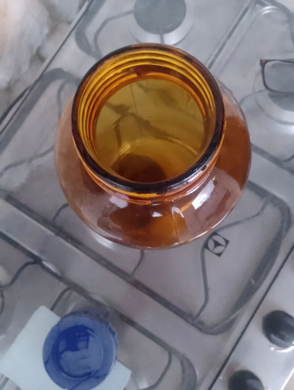 Garrafa de vidro ambar - Foto 2