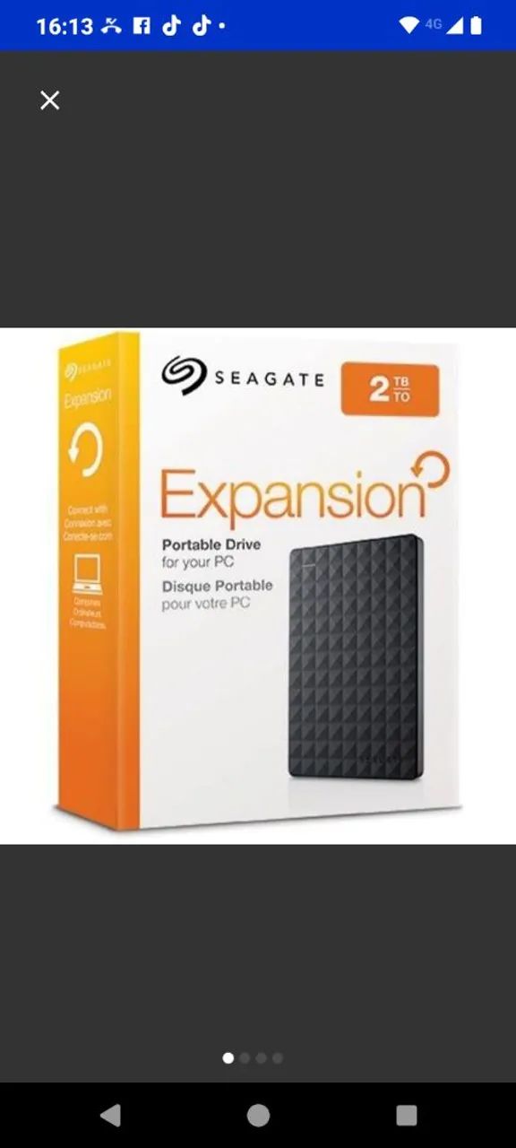 HD Externo Seagate Expansion 2TB