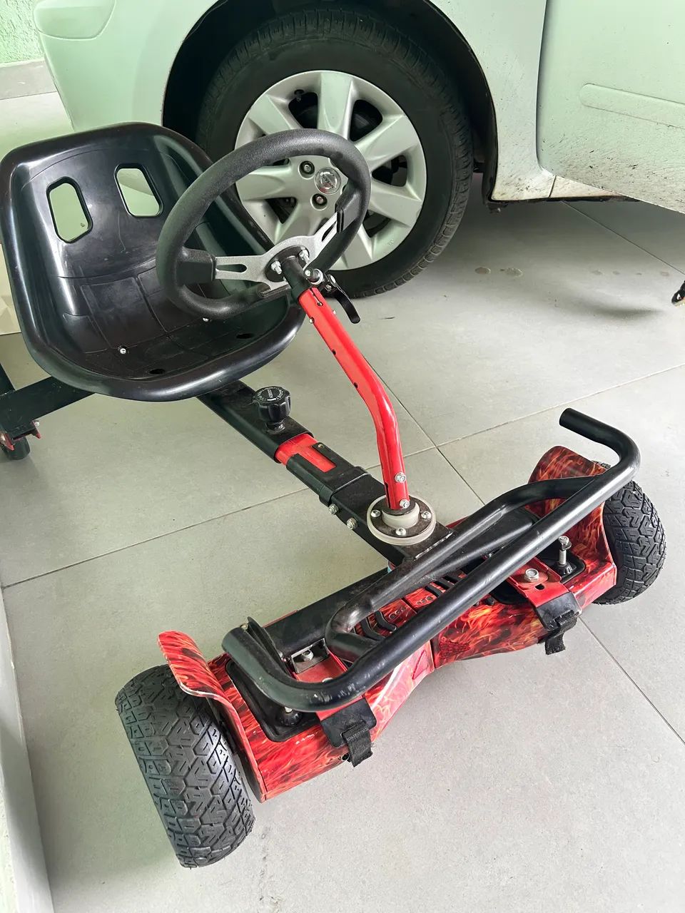 Hoverboard Com Hoverkart Semi Novo - Foto 4
