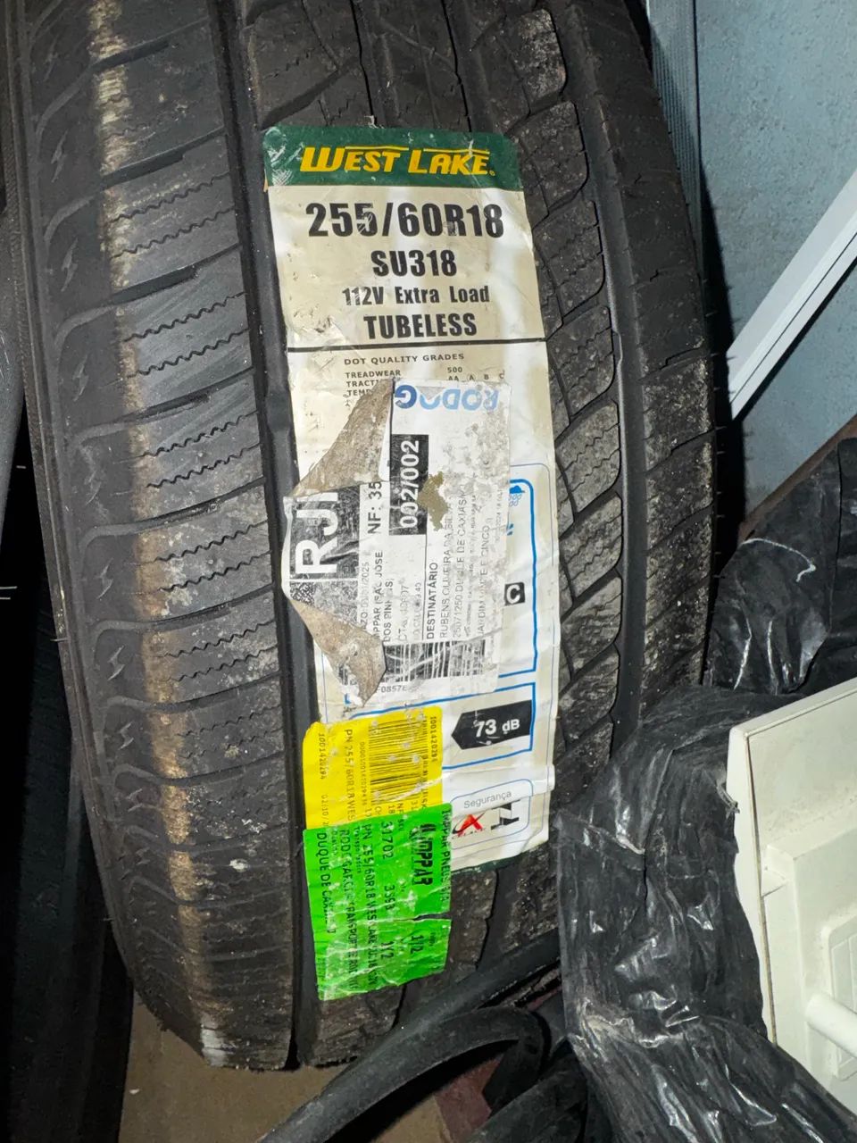 2 PNEUS NOVOS 255/60 R18 WEST LAKE!