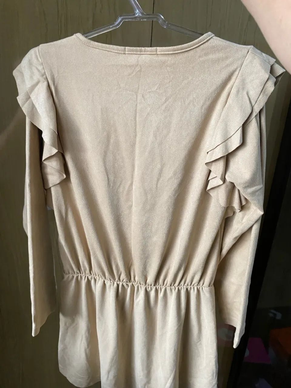 Vestido infantil manga longa malha suede - TAM: 10 - Foto 3