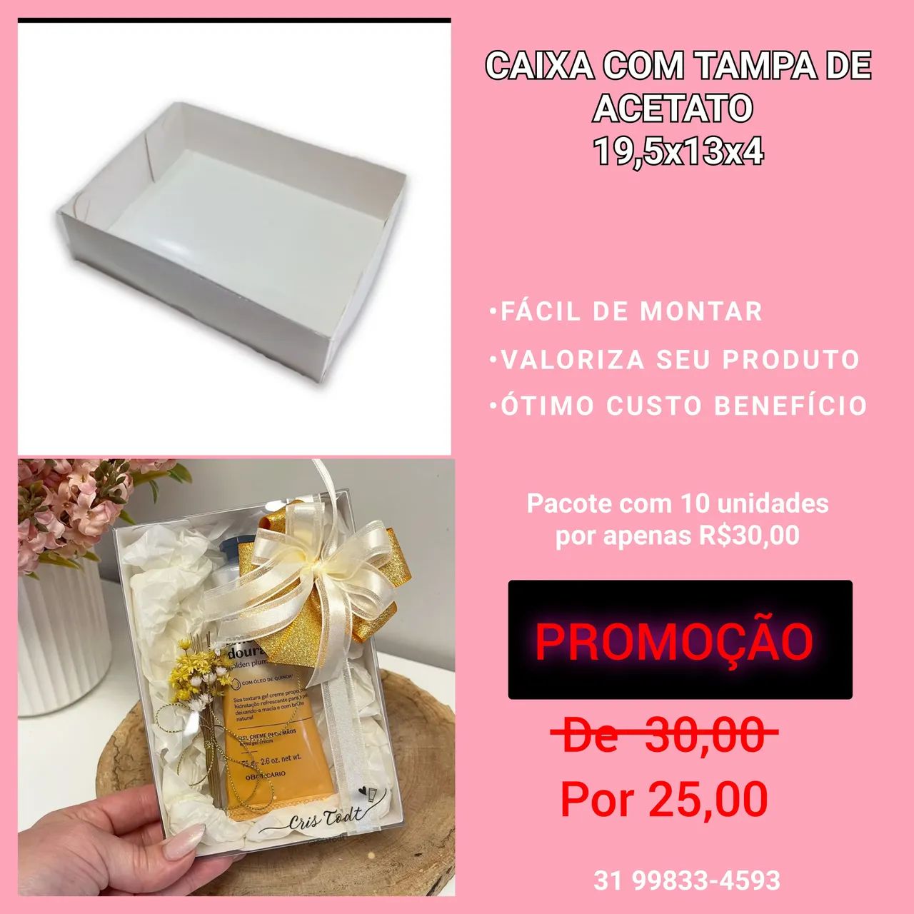 CAIXAS BRANCAS COM VISOR - Foto 3