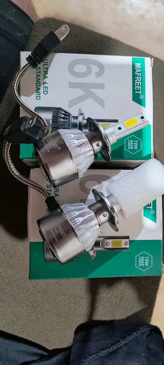 2 Pares de Lâmpada ultra led h7
