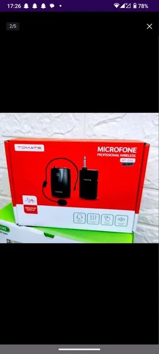 Vendo microfone labial novo 150,00 chama * valor negociável 