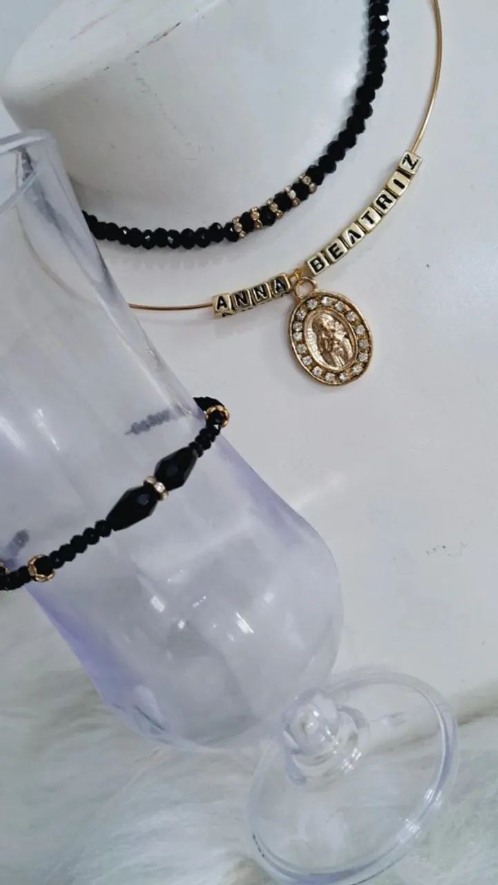Colar com nome ! Anna Beatriz e nossa Sta  - Foto 4