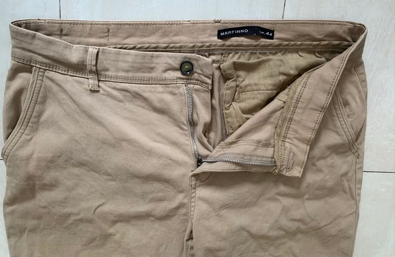Bermuda beige MARFINNO - tecido pesado