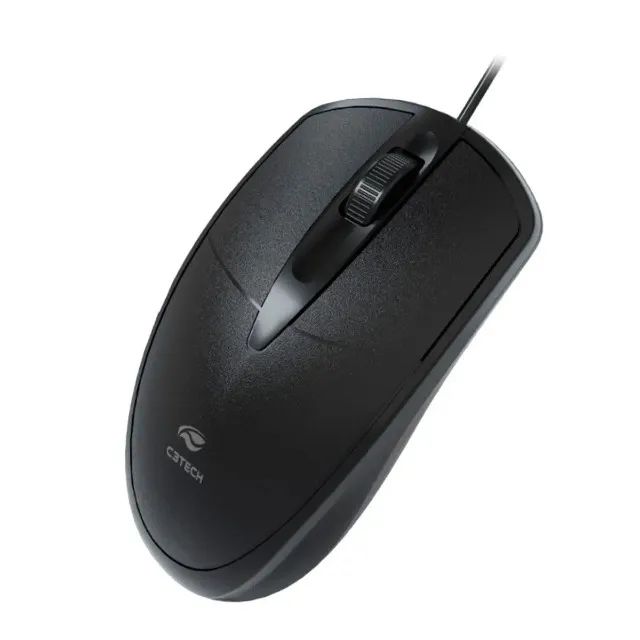 Mouse Usb C3Tech MS-31BK, 1000 DPI, Preto - C3PLUS Loja Coimbra Computadores Entregamos  - Foto 4