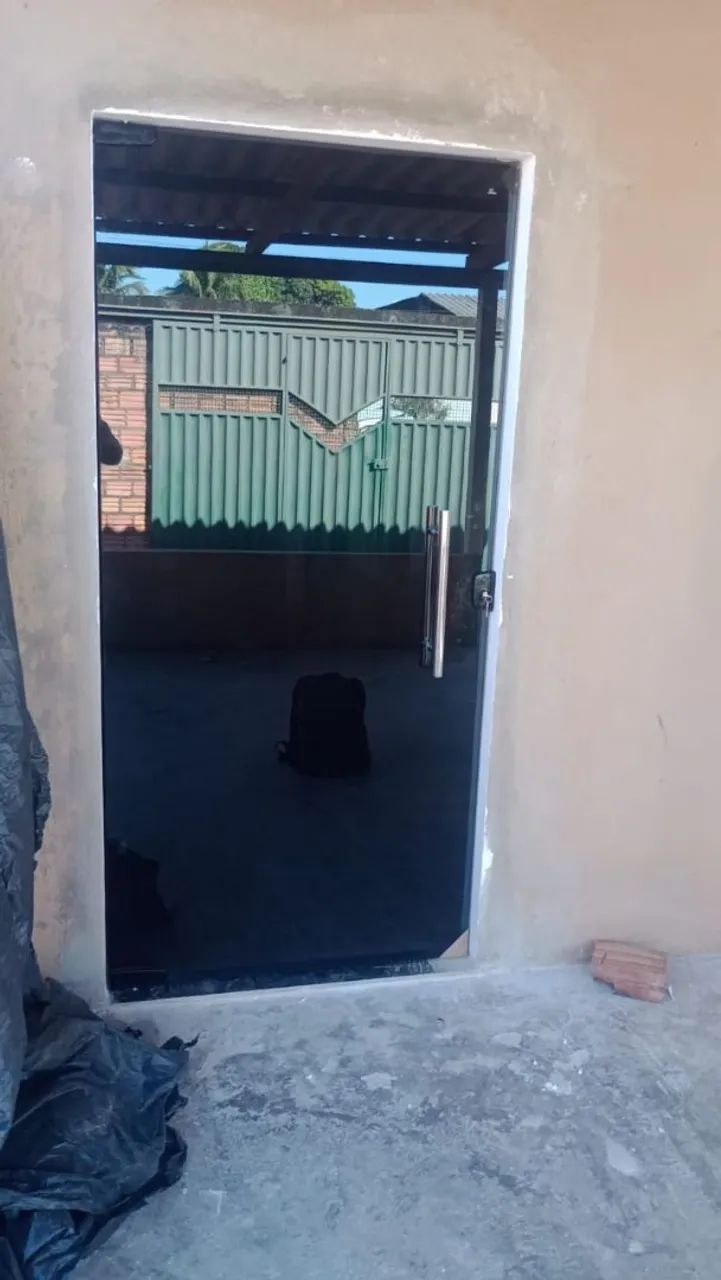Porta de Vidro Temperado com Ferragens - Foto 4