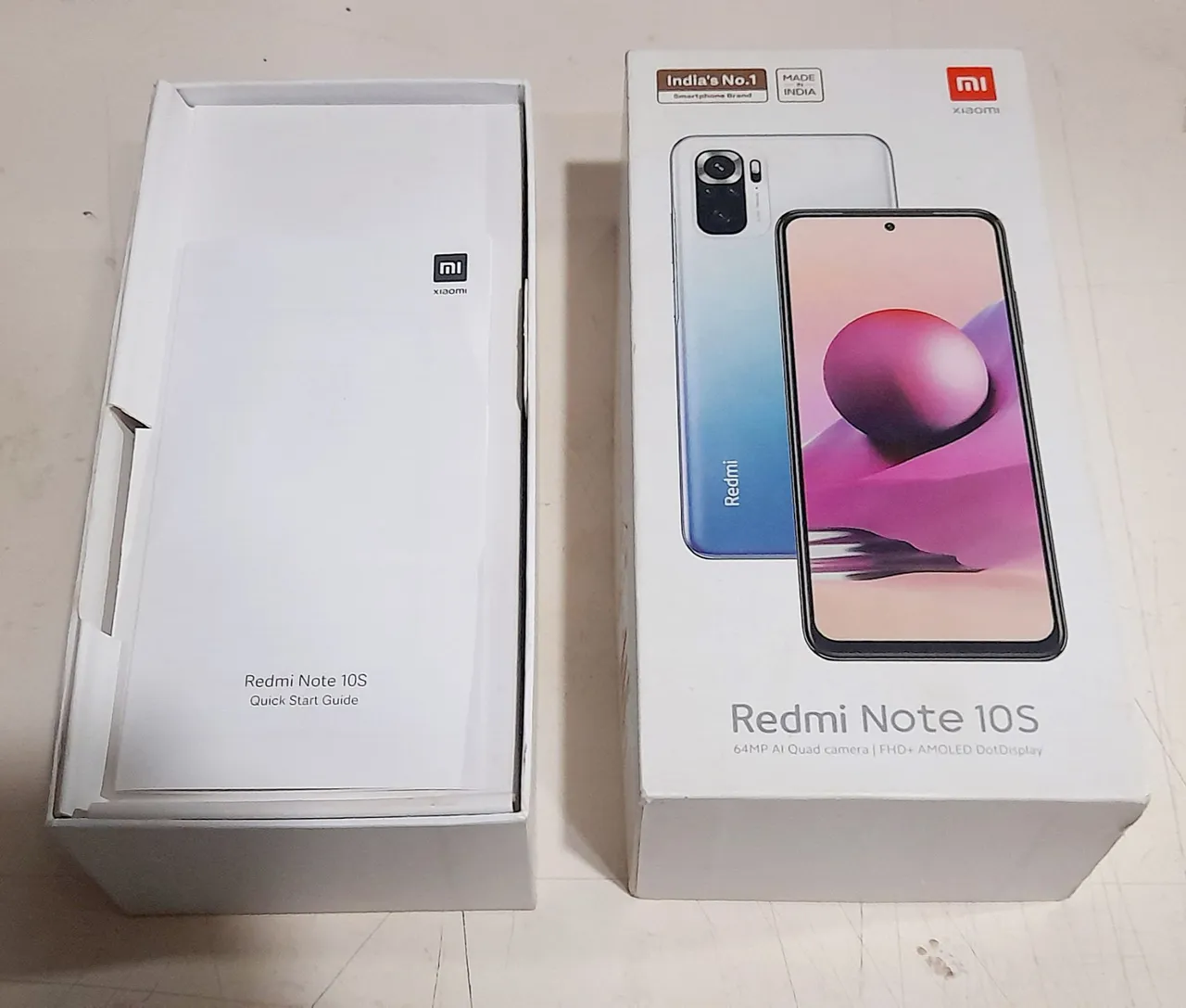 Caixa original celular smartphone Xiaomi Note 10S