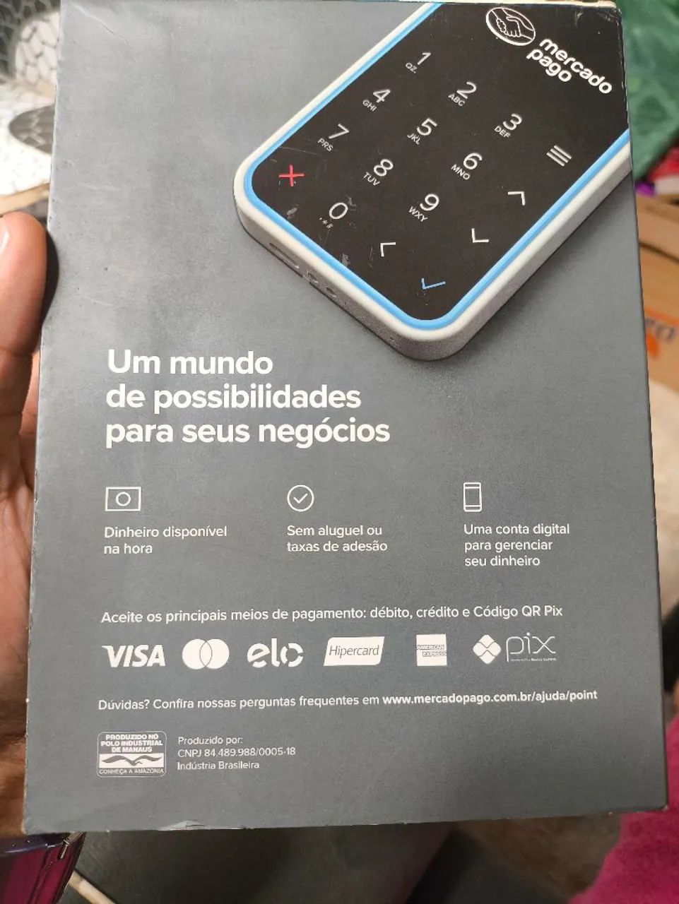 POINT AIR MAQUININHA DE CARTÃO COM CHIP E POR APROXIMAÇÃO  - Foto 2