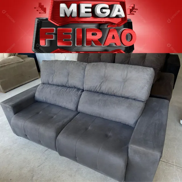 Sofa salvador d28 retratil e reclinavel