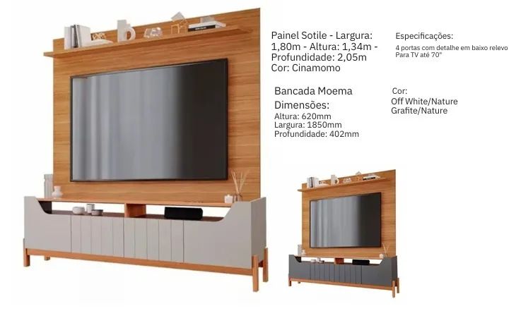 Rack belíssimo, sofisticado e fino acabamento