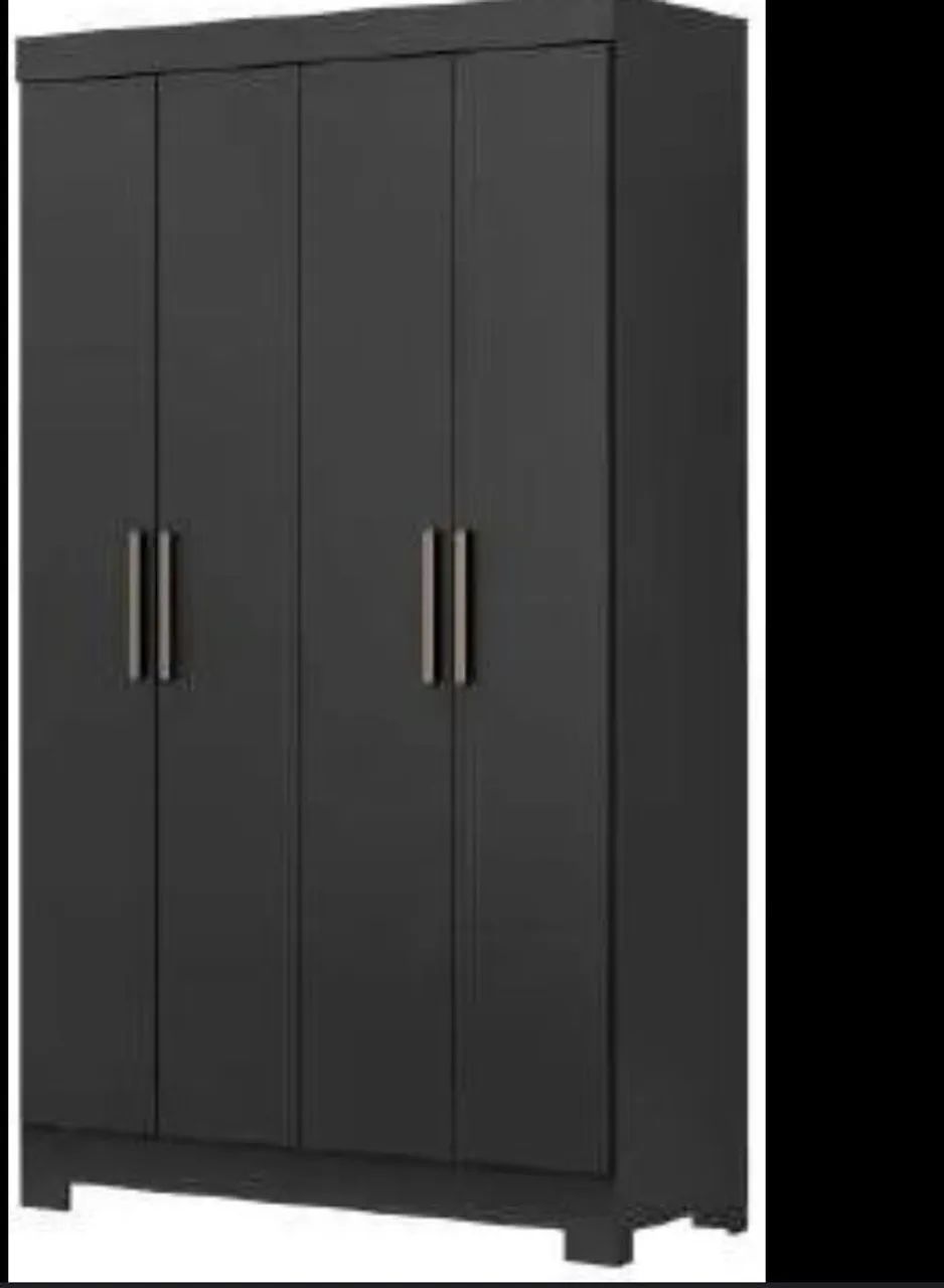 Guarda roupa preto 100% MDF 