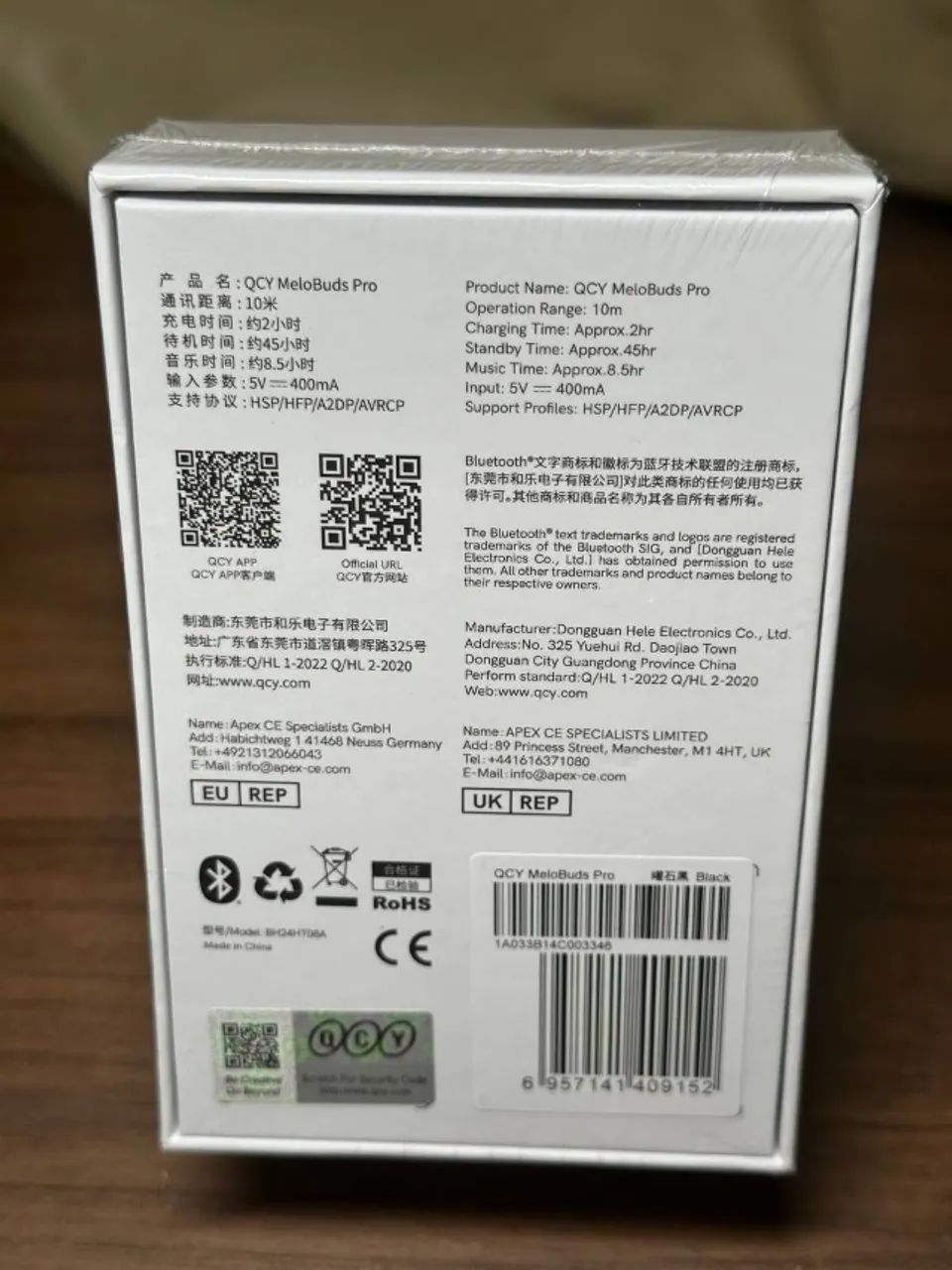 QCY MeloBuds Pro ANC Lacrado ! Novo ! Preto Bluetooth 5.3 ANC híbrido 46d Hi-Res - Foto 2