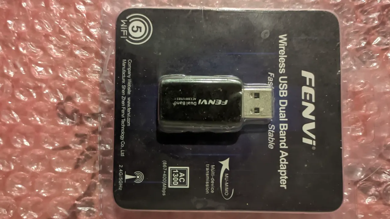Adaptador USB Wi-Fi Dual Band AC1300 Fenvi