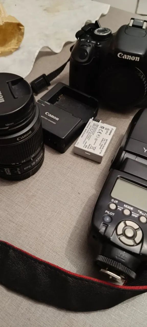 Câmera Canon EOS 6000D com Flash Speedlite YN560 III - Foto 2